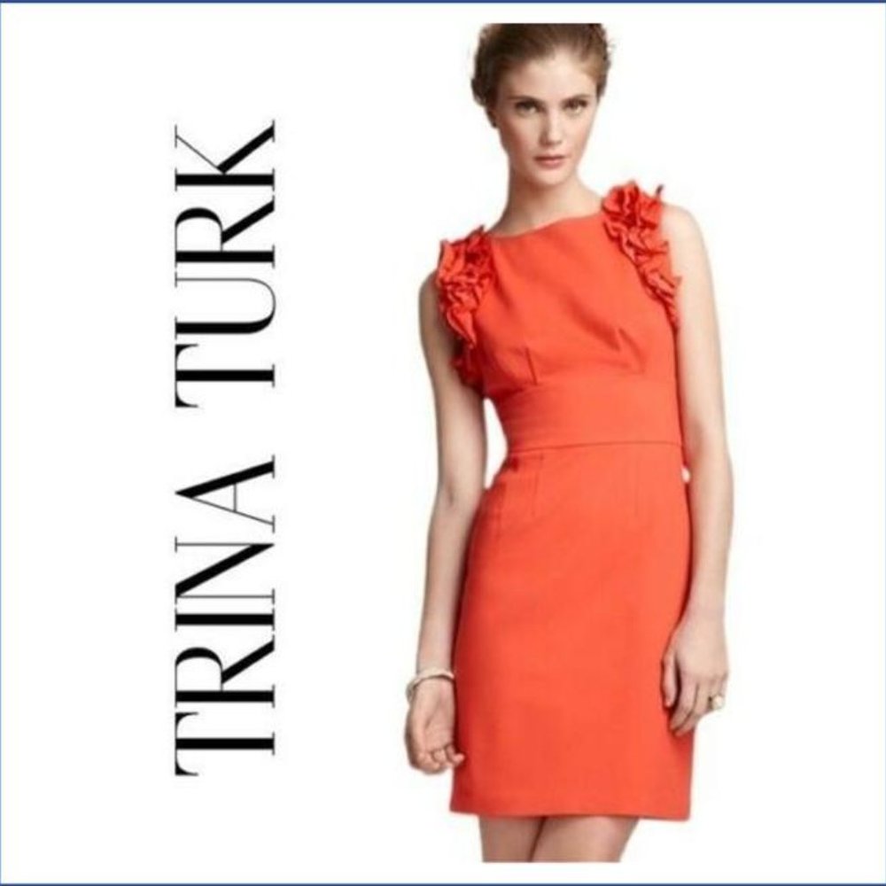 Trina Turk Brick Orange Dress